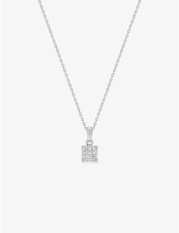 Collier carré pavé illusion...