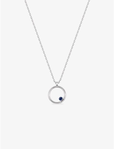 Collier cercle or blanc...