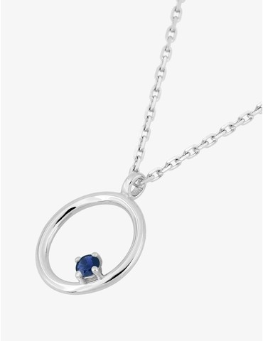 Collier cercle or blanc...
