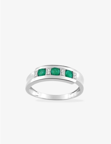 Bague en or blanc 375 ‰,...