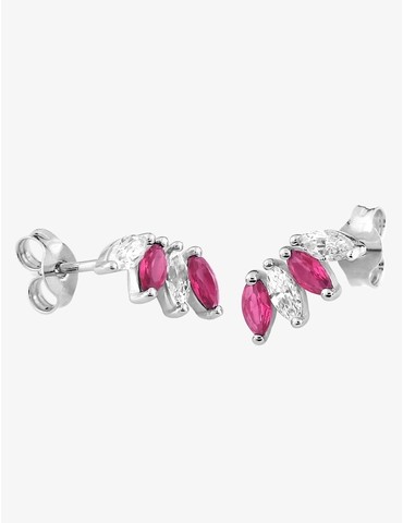 Boucles d'oreille or blanc...