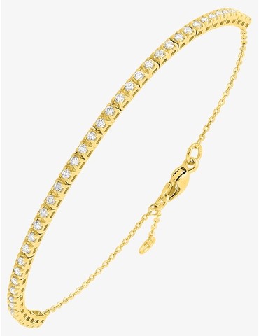 Bracelet or jaune 375 ‰ et...