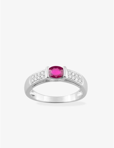 Bague solitaire en or 750‰...
