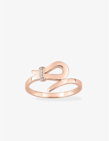 Bague fantaisie en or rose...