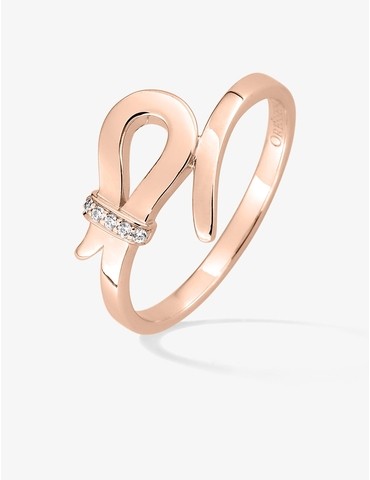 Bague fantaisie en or rose...