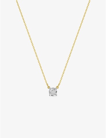 Collier en or jaune 375 ‰,...