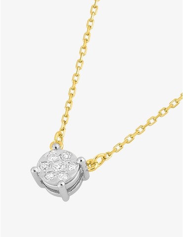 Collier en or jaune 375 ‰,...