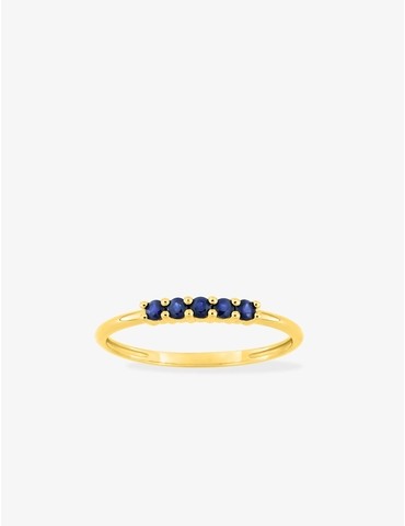Bague en or jaune 375 ‰, 5...