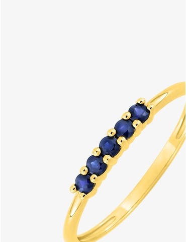 Bague en or jaune 375 ‰, 5...