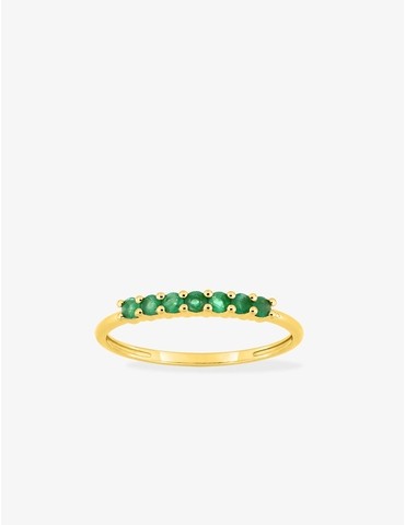 Bague en or jaune 375 ‰, 7...
