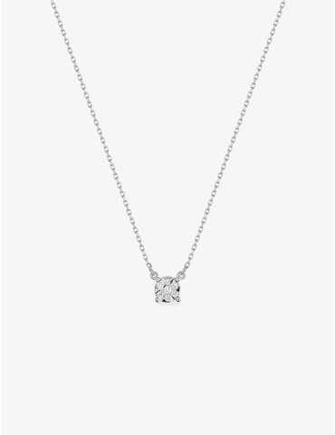 Collier or 375 ‰ blanc avec...