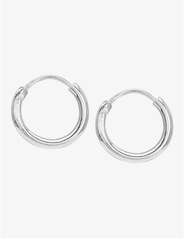 Créoles argent 925‰ 14 mm...