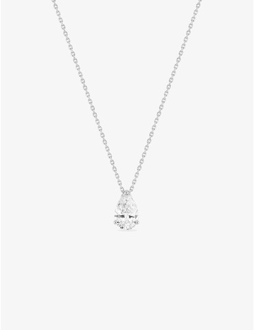 Collier en or blanc 750 ‰,...