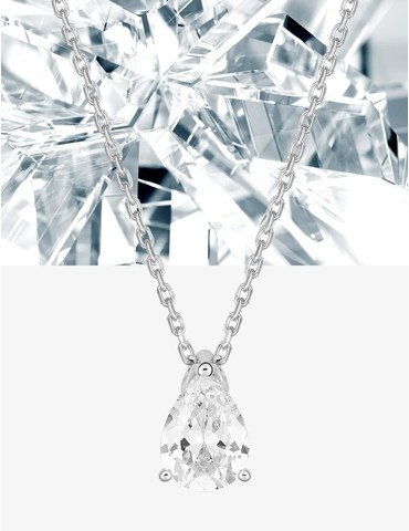 Collier en or blanc 750 ‰,...