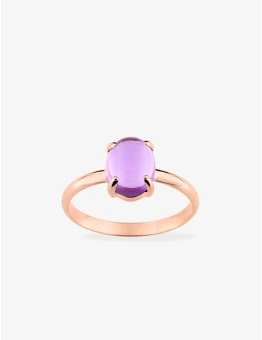 Bague or rose 750 ‰ et...