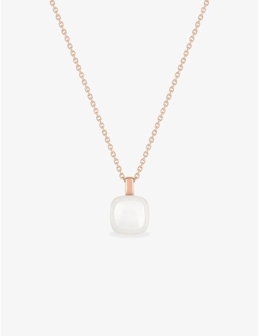Collier pendentif or rose...