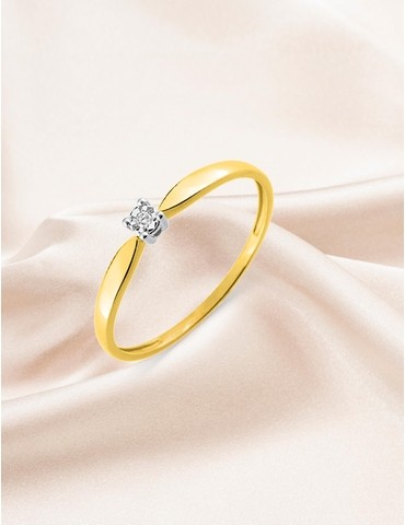 Bague solitaire serti 4...