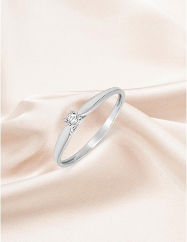 Bague solitaire serti 4...