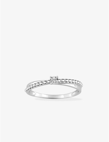 Bague solitaire fantaisie...