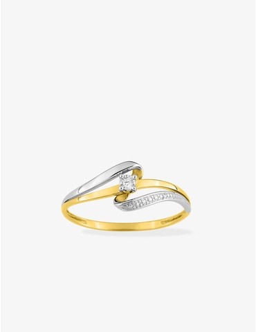Bague solitaire fantaisie...