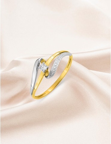 Bague solitaire fantaisie...