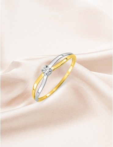 Bague solitaire fantaisie...