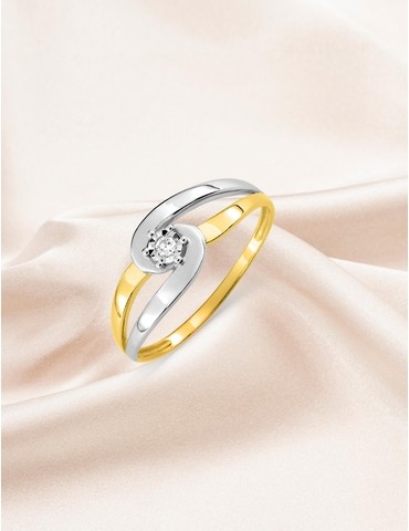 Bague solitaire fantaisie...