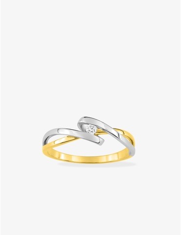 Bague solitaire fantaisie,...