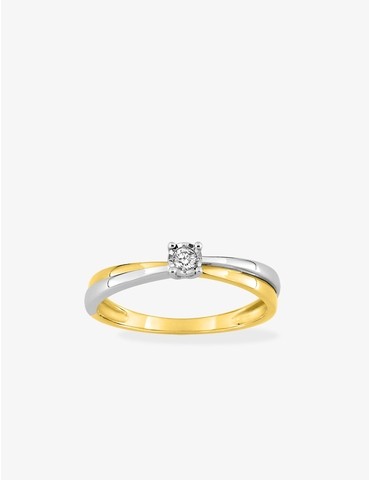 Bague solitaire fantaisie,...