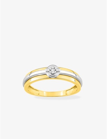 Bague solitaire fantaisie,...