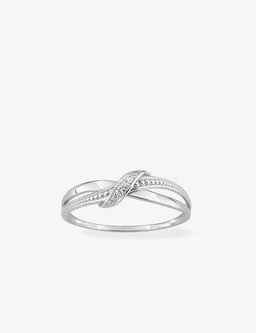 Bague or blanc 375‰ et...