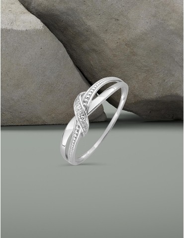 Bague or blanc 375‰ et...