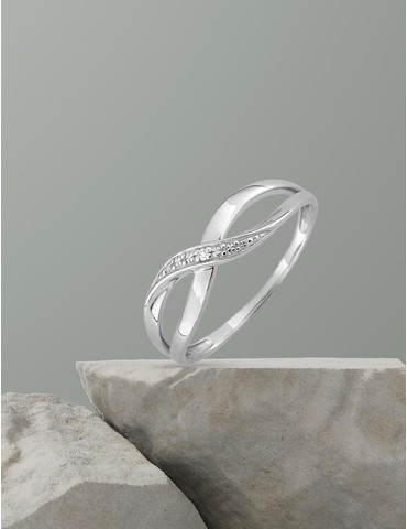 Bague or blanc 375‰ et...