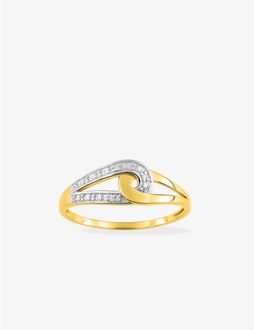 Bague or jaune 375‰ et...