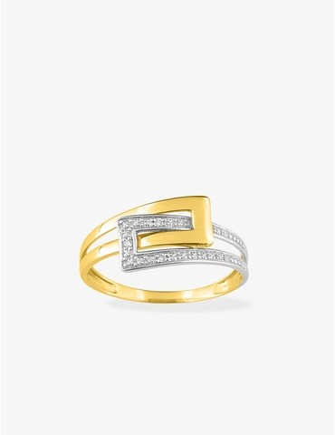 Bague or jaune 375‰ et...