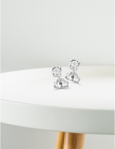 Boucles d'oreilles or blanc...
