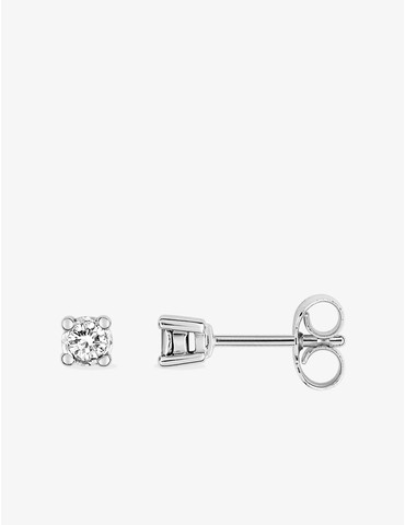Boucles d'oreilles or blanc...
