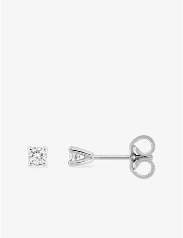 Boucles d'oreilles or blanc...