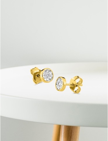 Boucles d'oreilles or jaune...