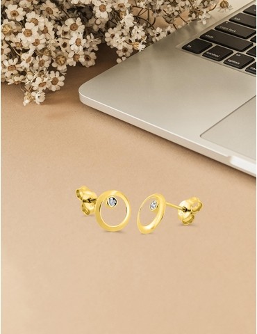 Boucles d'oreilles or jaune...