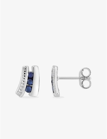 Boucles d'oreilles or blanc...