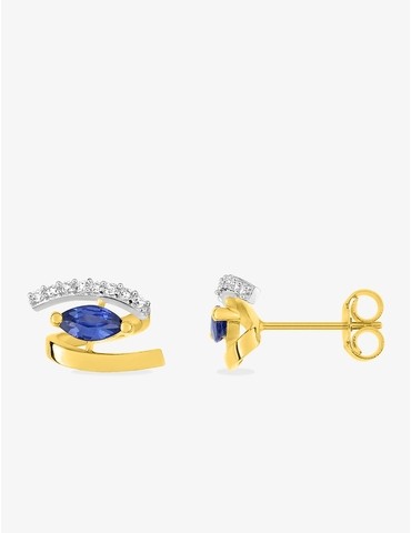 Boucles d'oreilles or jaune...