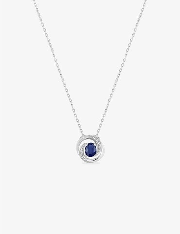 Collier rosaces or blanc...
