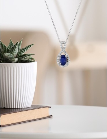 Collier or blanc 375‰,...