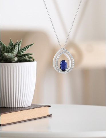 Collier goutte or blanc...