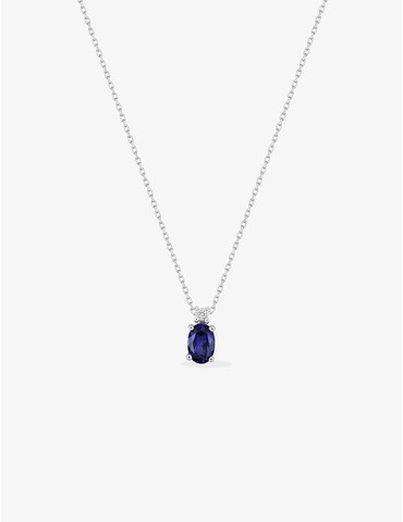 Collier or blanc 375‰,...