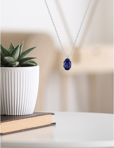 Collier or blanc 375‰,...
