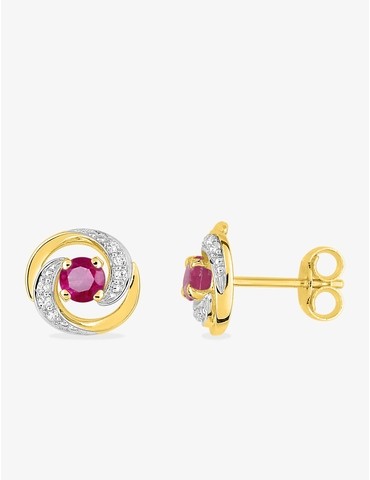 Boucles d'oreilles rosaces...