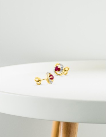 Boucles d'oreilles rosaces...