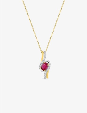 Collier fantaisie bicolore...